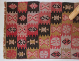 pile rug runner, Turkish rug, vintage rug, portland, rug shop, bright colors, wild shaman, runner rug, bold color, Portland, Oregon, rug store, rug shop, local shop, hallway runner, skinny runner, kilim runner,  earthy colors, faded colors