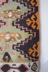 pile rug runner, Turkish rug, vintage rug, portland, rug shop, bright colors, wild shaman, runner rug, bold color, Portland, Oregon, rug store, rug shop, local shop, hallway runner, skinny runner, kilim runner,  earthy colors, faded colors, light colors