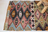 pile rug runner, Turkish rug, vintage rug, portland, rug shop, bright colors, wild shaman, runner rug, bold color, Portland, Oregon, rug store, rug shop, local shop, hallway runner, skinny runner, kilim runner,  earthy colors, faded colors, light colors
