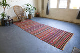 Vintage Turkish Anatolian Kilim Rug 5'x13'8"