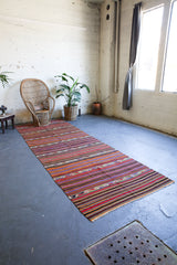 Vintage Turkish Anatolian Kilim Rug 5'x13'8"