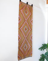 pile rug runner, Turkish rug, vintage rug, portland, rug shop, bright colors, wild shaman, runner rug, bold color, Portland, Oregon, rug store, rug shop, local shop, hallway runner, skinny runner, kilim runner,  earthy colors, faded colors