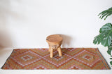 pile rug runner, Turkish rug, vintage rug, portland, rug shop, bright colors, wild shaman, runner rug, bold color, Portland, Oregon, rug store, rug shop, local shop, hallway runner, skinny runner, kilim runner,  earthy colors, faded colors