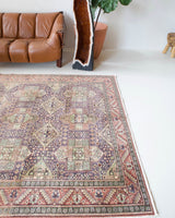 old rug, antique rug, earthy colors, faded colors, Turkish rug, vintage rug, soft rug, Portland, Oregon, rug store, rug shop, local shop, pile rug, ottoman rug, oriental rug, floral rug