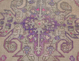 Vintage Faded Anatolian Turkish Rug
