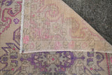 Vintage Faded Anatolian Turkish Rug