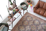 old rug, antique rug, earthy colors, faded colors, Turkish rug, vintage rug, soft rug, Portland, Oregon, rug store, rug shop, local shop, pile rug, ottoman rug, oriental rug, floral rug
