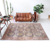 old rug, antique rug, earthy colors, faded colors, Turkish rug, vintage rug, soft rug, Portland, Oregon, rug store, rug shop, local shop, pile rug, ottoman rug, oriental rug, floral rug