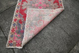 Vintage Faded Anatolian Turkish Rug