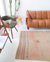 old rug, antique rug, earthy colors, faded colors, Turkish rug, vintage rug, flat weave, kilim rug, large area rug, square rug, Wild Shaman, Portland, Oregon, rug store, rug shop, local shop