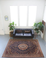 old rug, antique rug, Turkish rug, Portland, Oregon, rug store, rug shop, local shop, bright colors, wild shaman, large rug, area rug, red rug, bold color, dark navy