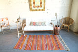 Old Anatolian Cicim Kilim 3.5ftx6.3ft