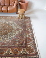 old rug, antique rug, earthy colors, faded colors, Turkish rug, vintage rug, soft rug, Portland, Oregon, rug store, rug shop, local shop, pile rug, ottoman rug, oriental rug, floral rug