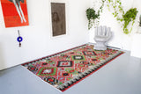 Vintage Oushak Esme Kilim 5.8ftx10.3ft