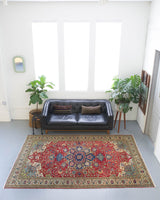 old rug, antique rug, Turkish rug, Portland, Oregon, rug store, rug shop, local shop, bright colors, wild shaman, large rug, area rug, red rug, bold color, burgundy, dark red