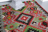 Vintage Oushak Esme Kilim 5.8ftx10.3ft