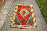 Vintage Oushak Kilim