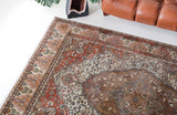 old rug, antique rug, earthy colors, faded colors, Turkish rug, vintage rug, soft rug, Portland, Oregon, rug store, rug shop, local shop, pile rug, ottoman rug, oriental rug, floral rug