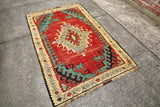 Vintage Oushak Kilim