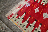 Vintage Corum Kilim 3.4x5.6ft