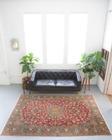 old rug, antique rug, Turkish rug, Portland, Oregon, rug store, rug shop, local shop, bright colors, wild shaman, large rug, area rug, red rug, bold color, burgundy, dark red