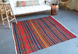 Old Anatolian Kilim 5ftx5.5ft