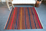 Old Anatolian Kilim 5ftx5.5ft