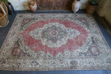 Vintage Turkish Isparta Rug 8.5ftx11.8ft