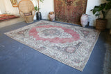 Vintage Turkish Isparta Rug 8.5ftx11.8ft