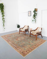 floral rug, pile rug, turkish rug, vintage rug, portland, rug shop, wild shaman, area rug, worn out rug, earthy rug