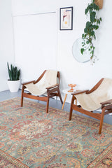 floral rug, pile rug, turkish rug, vintage rug, portland, rug shop, wild shaman, area rug, worn out rug, earthy rug