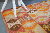 Old Denizli Tavas Kilim 5.6ftx7.9ft