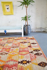 Old Denizli Tavas Kilim 5.6ftx7.9ft