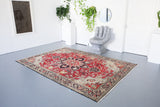 Old Eastern Sumac Kilim 6.7ftx9.4ft