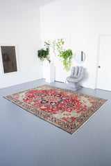 Old Eastern Sumac Kilim 6.7ftx9.4ft