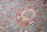 floral rug, pile rug, turkish rug, vintage rug, portland, rug shop, wild shaman, area rug, worn out rug, earthy rug