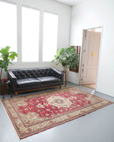 old rug, antique rug, Turkish rug, Portland, Oregon, rug store, rug shop, local shop, bright colors, wild shaman, large rug, area rug, red rug, bold color, burgundy, dark red