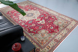 old rug, antique rug, Turkish rug, Portland, Oregon, rug store, rug shop, local shop, bright colors, wild shaman, large rug, area rug, red rug, bold color, burgundy, dark red