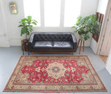 old rug, antique rug, Turkish rug, Portland, Oregon, rug store, rug shop, local shop, bright colors, wild shaman, large rug, area rug, red rug, bold color, burgundy, dark red
