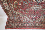 old rug, antique rug, earthy colors, faded colors, Turkish rug, vintage rug, soft rug, Portland, Oregon, rug store, rug shop, local shop, pile rug, ottoman rug, oriental rug, floral rug