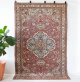 old rug, antique rug, earthy colors, faded colors, Turkish rug, vintage rug, soft rug, Portland, Oregon, rug store, rug shop, local shop, pile rug, ottoman rug, oriental rug, floral rug