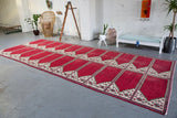Old Oushak Saf Rug 7.10ftx19.8ft
