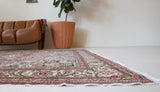 old rug, antique rug, earthy colors, faded colors, Turkish rug, vintage rug, soft rug, Portland, Oregon, rug store, rug shop, local shop, pile rug, ottoman rug, oriental rug, floral rug