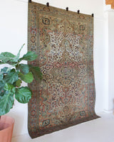 old rug, antique rug, earthy colors, faded colors, Turkish rug, vintage rug, soft rug, Portland, Oregon, rug store, rug shop, local shop, pile rug, ottoman rug, oriental rug, floral rug