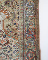 old rug, antique rug, earthy colors, faded colors, Turkish rug, vintage rug, soft rug, Portland, Oregon, rug store, rug shop, local shop, pile rug, ottoman rug, oriental rug, floral rug