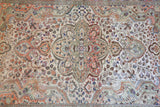 old rug, antique rug, earthy colors, faded colors, Turkish rug, vintage rug, soft rug, Portland, Oregon, rug store, rug shop, local shop, pile rug, ottoman rug, oriental rug, floral rug