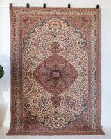 old rug, antique rug, earthy colors, faded colors, Turkish rug, vintage rug, soft rug, Portland, Oregon, rug store, rug shop, local shop, pile rug, ottoman rug, oriental rug, floral rug