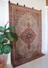 old rug, antique rug, earthy colors, faded colors, Turkish rug, vintage rug, soft rug, Portland, Oregon, rug store, rug shop, local shop, pile rug, ottoman rug, oriental rug, floral rug