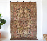 old rug, antique rug, earthy colors, faded colors, Turkish rug, vintage rug, soft rug, Portland, Oregon, rug store, rug shop, local shop, pile rug, ottoman rug, oriental rug, floral rug