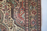 old rug, antique rug, earthy colors, faded colors, Turkish rug, vintage rug, soft rug, Portland, Oregon, rug store, rug shop, local shop, pile rug, ottoman rug, oriental rug, floral rug